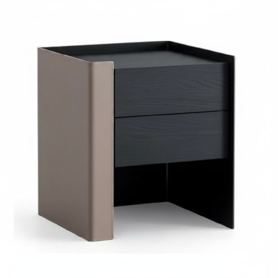 Zwarte nachtkastje Designer nachtkastje Slaapkamer Houten meubels Nieuw