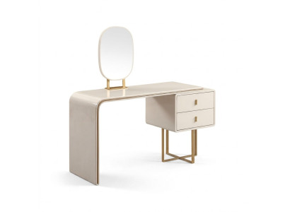 Witte make-uptafel Slaapkamer meubels Bijzettafel Spiegel 2-delig Console