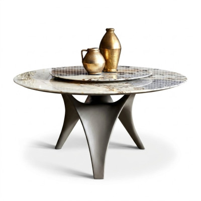 Luxe eettafel Ronde eettafels Eetkamer Rond Tafelmateriaal Hout Tafels