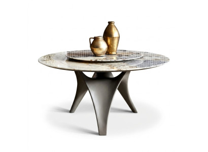 Luxe eettafel Ronde eettafels Eetkamer Rond Tafelmateriaal Hout Tafels