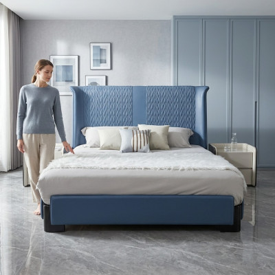 Slaapkamerset Bed 2x Nachtkastje 3 delen. Modern Luxe Bedgroep Nieuw