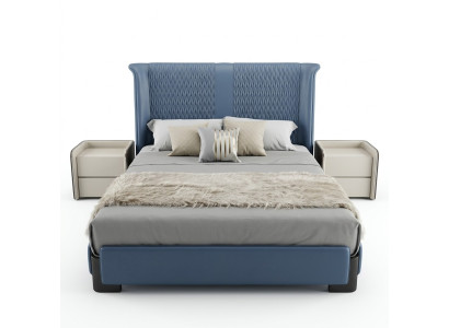 Slaapkamerset Bed 2x Nachtkastje 3 delen. Modern Luxe Bedgroep Nieuw