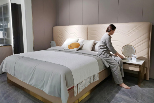 Elegant tweepersoons luxe slaapkamerbed stijlvol bed