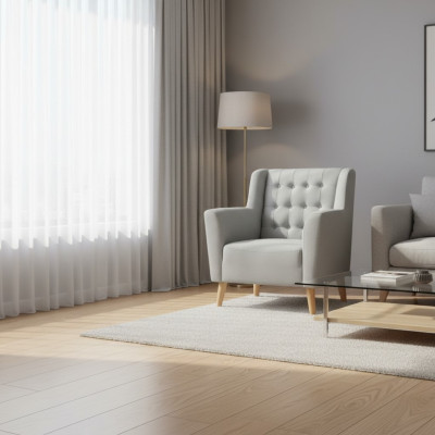 Fauteuil Chesterfield bank bekleding meubels inrichting bankstoel enkelzitter nieuw