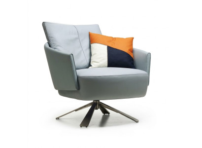Fauteuil Gestoffeerde meubels Ontwerper Moderne woonkamer Draaistoel Textiel Nieuw