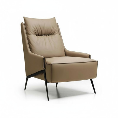Sessel 1-zitter kunstleer lounge luxe bekleding relax meubelontwerp bank