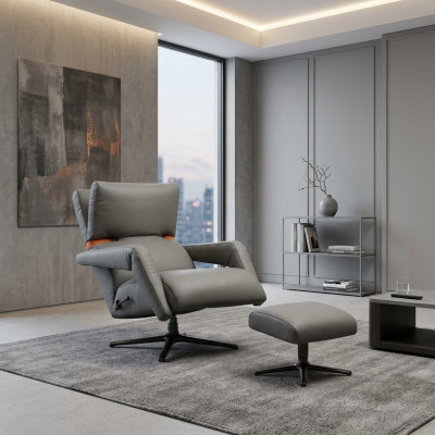 Luxe fauteuil meubels club lounge ontspannen kunstleer inrichting woonkamer