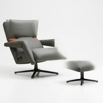 Luxe fauteuil meubels club lounge ontspannen kunstleer inrichting woonkamer