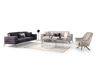 Bankstel 3-zits luxe meubels woonkamer bank bank bekleding 3-delig.