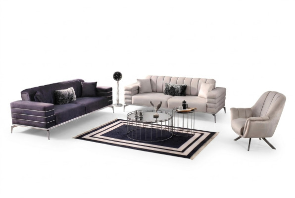 Sofaset 3 3 1 Ontwerp Bank Bekleding Banken Moderne Groep Set Nieuw