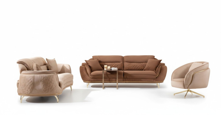 Bankstel 3 2 1 zits set design bank gestoffeerde banken modern luxe