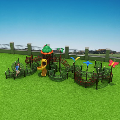 Sportcomplex in de openlucht Kinderklimtuin Speeltuin Openbaar Recreatiepark