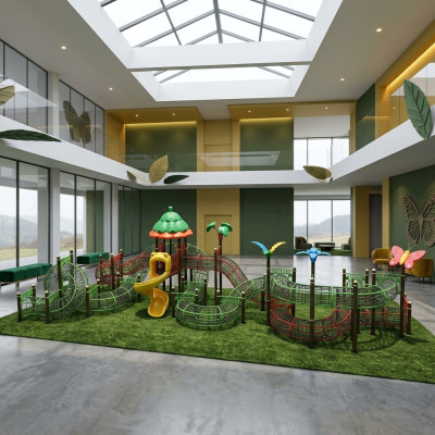 Sportcomplex in de openlucht Kinderklimtuin Speeltuin Openbaar Recreatiepark