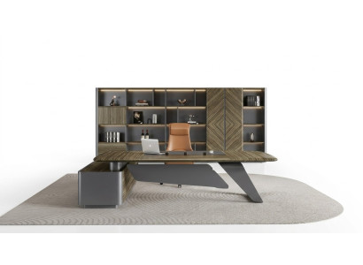 Luxe bureau, werktafel, hoekbureau, tafel, inrichting, meubels.