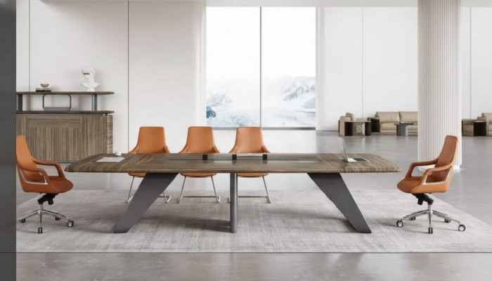 Houten vergadertafel Besprekingstafel Kantoorinrichting Designer tafels Nieuw