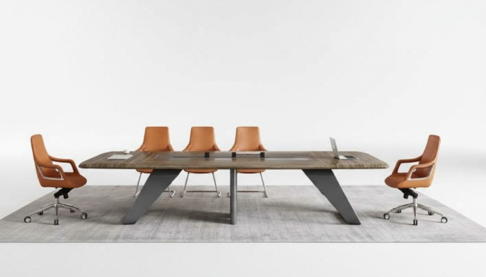 Houten vergadertafel Besprekingstafel Kantoorinrichting Designer tafels Nieuw