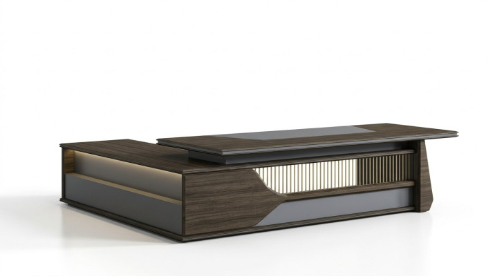 Hoekbureau Kantoorinrichting Directiekamer Meubeldesign Bureautafel