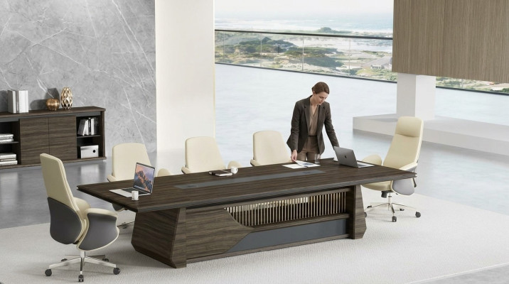 Kantoormeubilair Moderne Bruine Vergadertafel Luxe Vergadertafel Nieuw