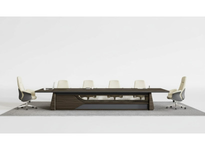 Conferentietafel Bespreektafel Luxe kantoormeubelen Moderne Bruine tafels