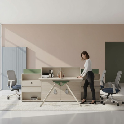 Kantoor Bureau Moderne Home Office Meubels Luxe Inrichting Tafel