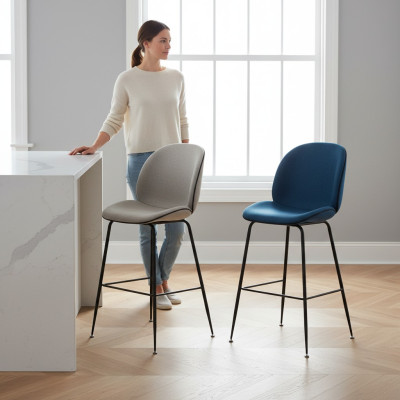 Eetkamer Modern Eetkamerstoel Gestoffeerde Stoel Design Meubel Grijs Nieuw