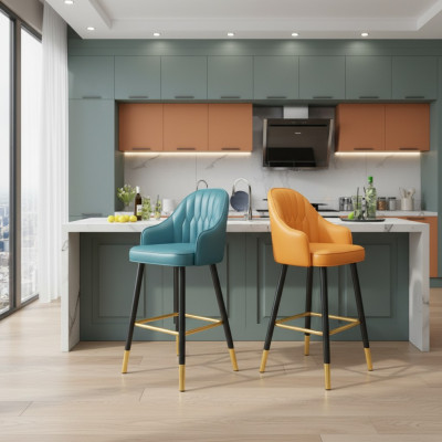 Barkruk Barkruk Stof Ontwerp Barkrukken Bar Kruk Eetkamer Nieuw