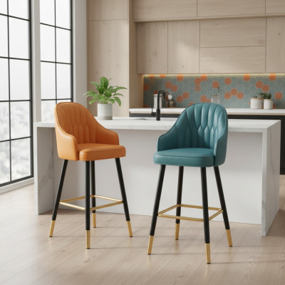 Barstoel barkruk stof Design barkrukken barkruk eetkamerstoelen