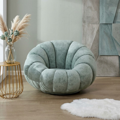 Designer Fauteuil 1-zits Grijs Stof Luxe Loungesofa Nieuw