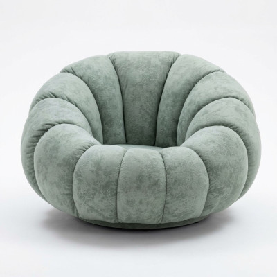 Designer Fauteuil 1-zits Grijs Stof Luxe Loungesofa Nieuw