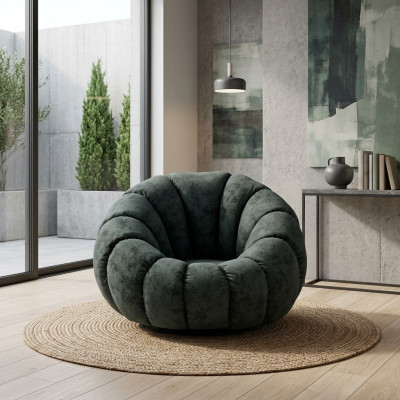 Fauteuil 1 zitplaats Stof Woonkamer Luxe Fauteuil Ontwerp Grijs Modern Nieuw.