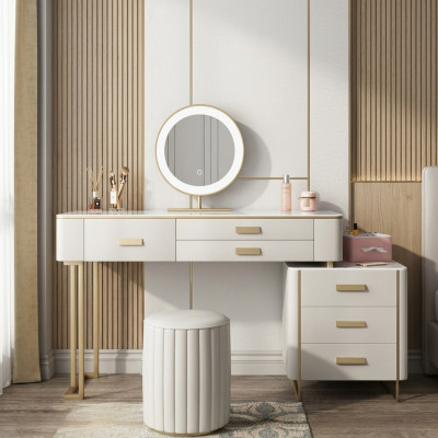 Slaapkamer kaptafel kaptafel make-uptafel spiegel laden