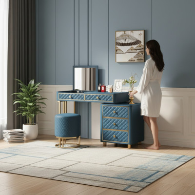 Vanity make-up table cosmetic table mirror design consoles dresser tables