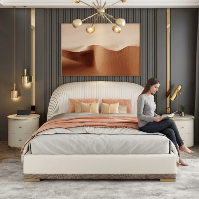 Luxe tweepersoonsbedden slaapkamer meubels design hotelinrichting