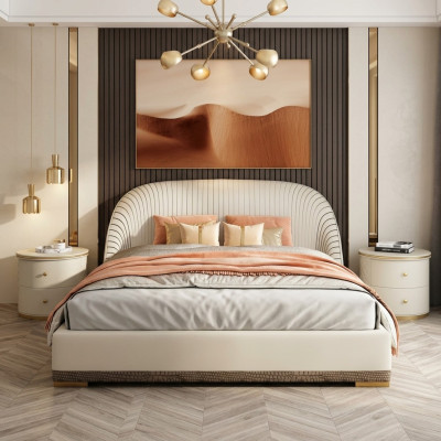 Luxe tweepersoonsbedden slaapkamer meubels design hotelinrichting