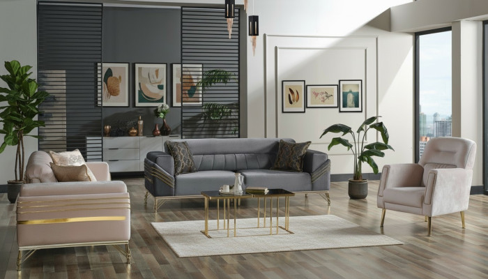 Exclusieve bankstel set 3+3+1 3-delig 2x Bank Stoel Relax Luxe set