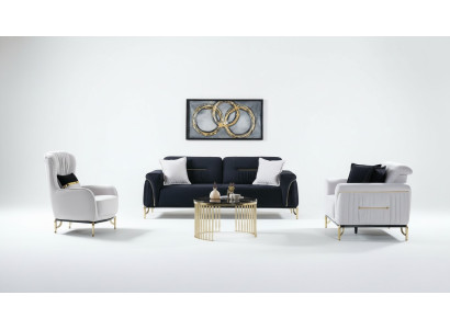 Ontwerp woonkamerset bankstel 3+3+1 woonkamer meubel sets fluweel