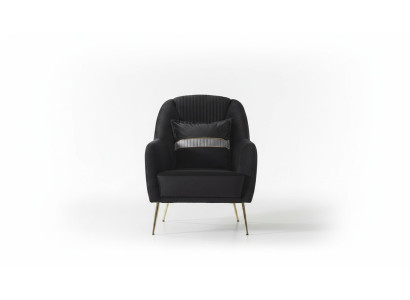 Elegante bankstoel, fauteuil, bankstel zwart Relax 2-delig woonkamer meubels