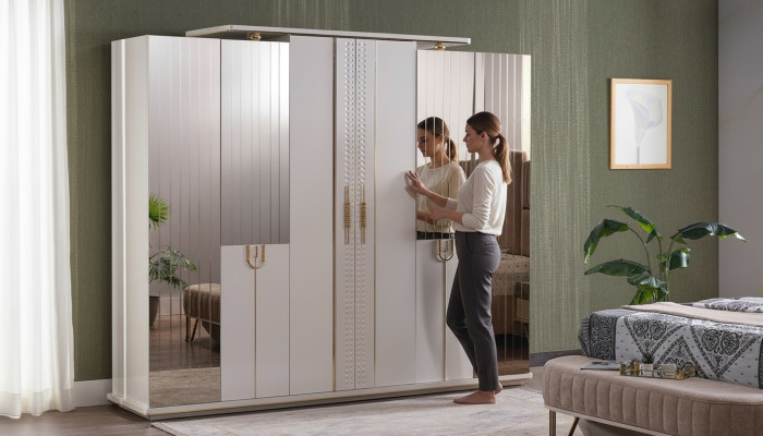 Kledingkast Ontwerp Luxe Kast Moderne Stijl Kasten Slaapkamer Meubels Nieuw