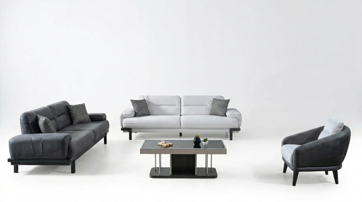 Bankstel 3+3+1 zits Stof Modern Compleet Fauteuil Bankstel 3 Zits Luxe