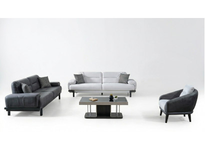 Bankstel 3+3+1 zits Stof Modern Compleet Fauteuil Bankstel 3 Zits Luxe