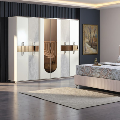 Kledingkast Scrank Luxe slaapkamer meubels Kasten Hout