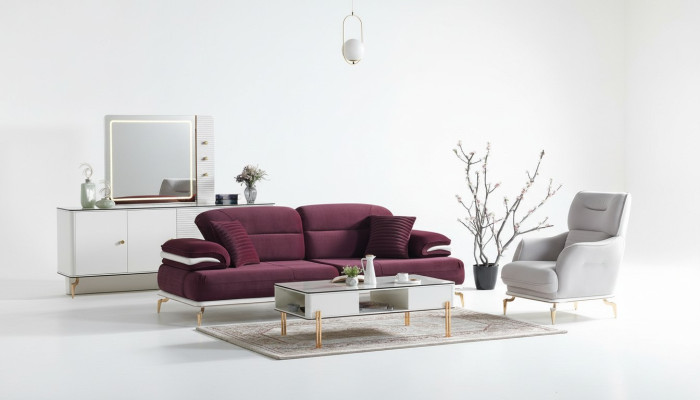 Bankstel 3+1 zits fauteuil set Moderne Ontspanningsmeubel