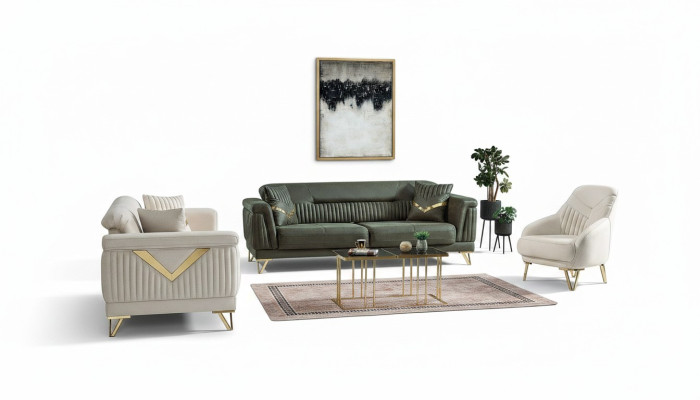 Ontwerp Modern Woonkamer Set Bankstel 3+3+1 Woonkamer Meubelset