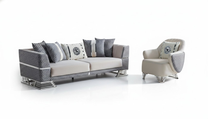 Bankstel 3+1 zits fauteuil set Moderne relaxfauteuil meubels Nieuw