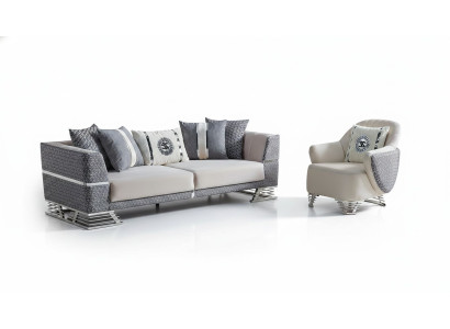 Bankstel 3+1 zits fauteuil set Moderne relaxfauteuil meubels Nieuw