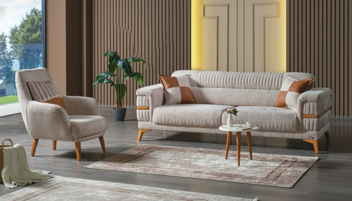 Sofagroep 3+1 zits Modern Relax fauteuil Modern stijl 2-delig Luxe woonkamer