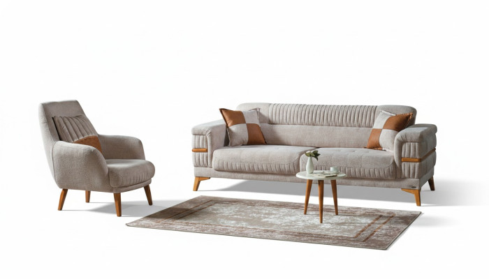 Sofagroep 3+1 zits Modern Relax fauteuil Modern stijl 2-delig Luxe woonkamer