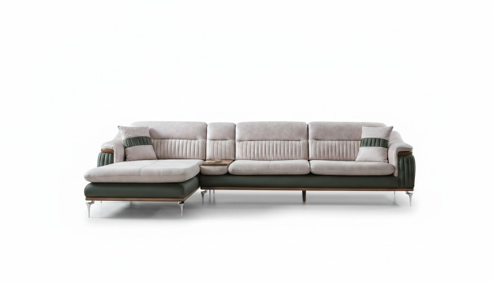 Woonlandschap hoekbank L-vorm bank zitkussen bank luxe meubels banken modern