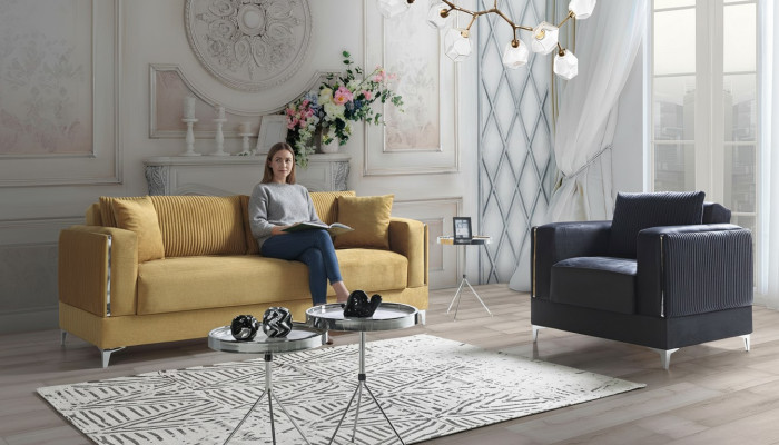 Bankstel 3+1 zits Modern Relax Stoel Modern Stijl 2-delige Luxe Nieuw Woonkamer Nieuw