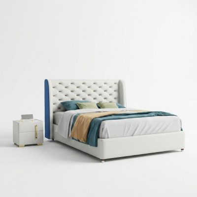 Slaapkamer meubel ontwerper bed bedframe tweepersoonsbedden elegantie hout